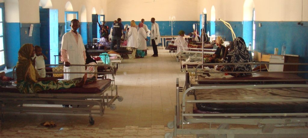 Hospital in conflict area